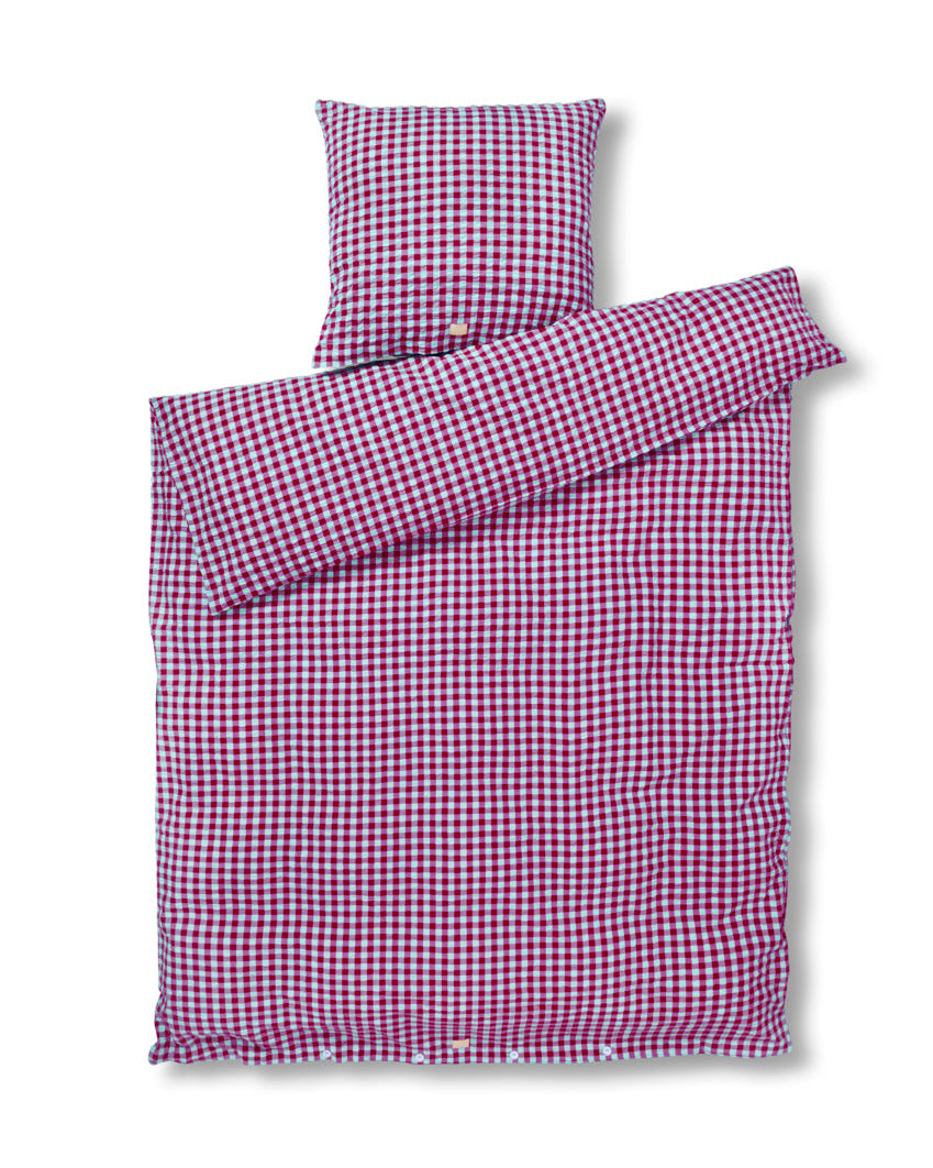 Bæk&Bølge sengetøj - Fuchsia/Mint